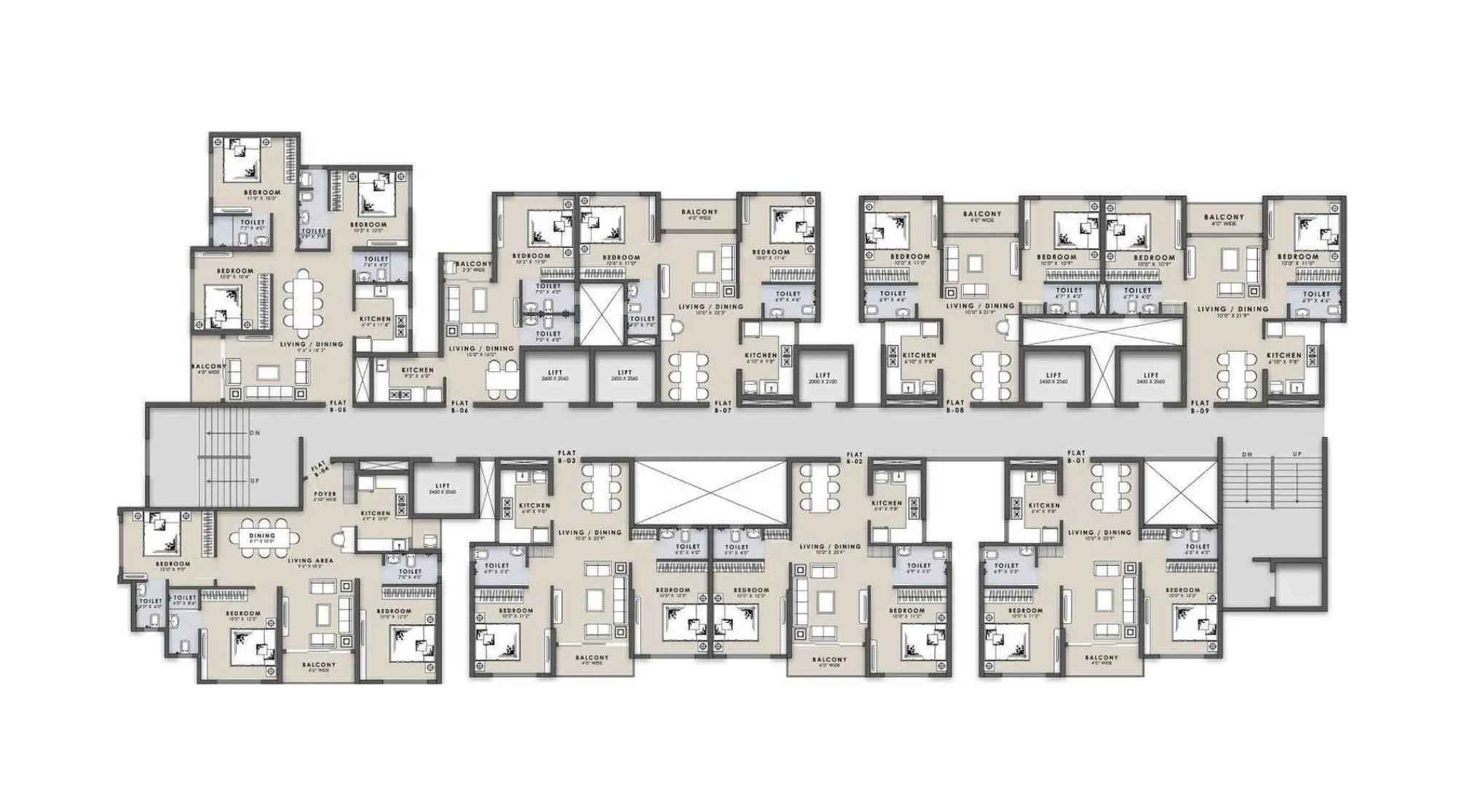 Siddha-Sky-Floor-Plan-Tower-2B