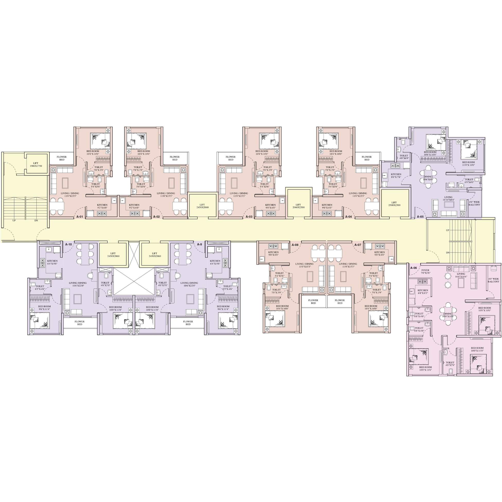 Siddha-Sky-Floor-Plan-Tower-1A