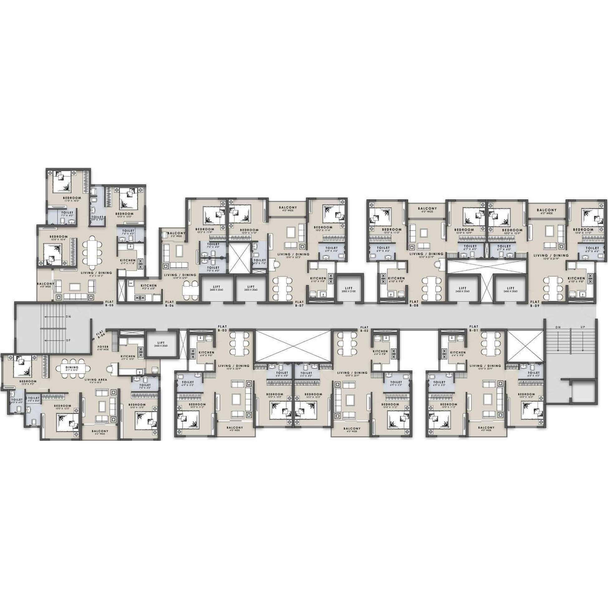 Siddha-Sky-Floor-Plan-Tower-2B